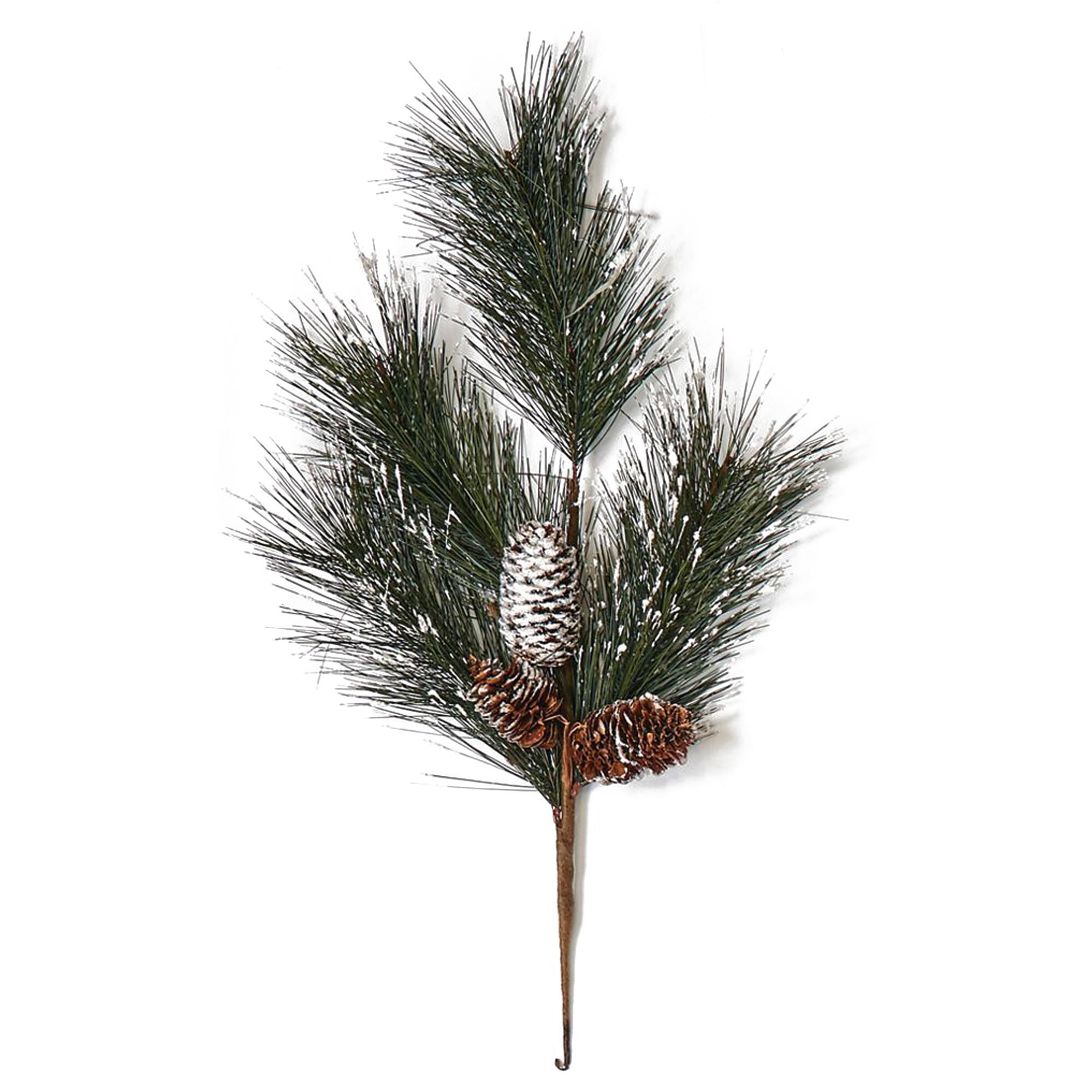 19" Pine & Pinecone Artificial Christmas Spray, 3ct.